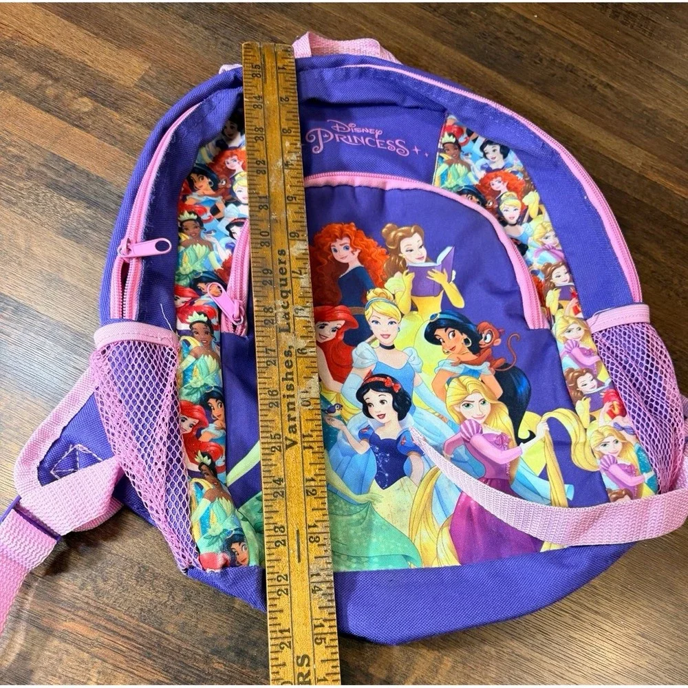 Disney Princess Backpack, Back to school. Purple and pink medium size.